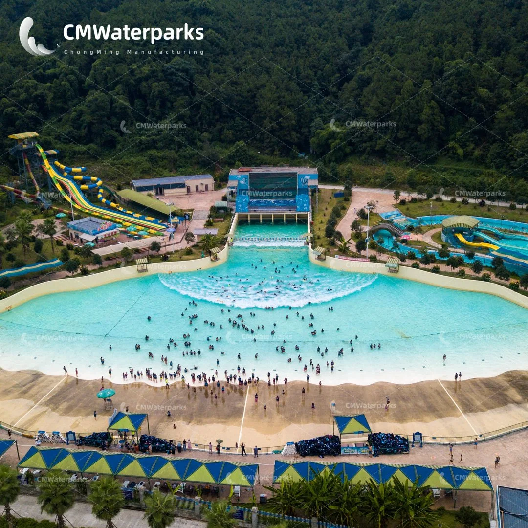 Instalaciones de juegos con agua caliente de Venta Parque de Atracciones Parque acuático piscina de olas de Tsunami piscina de olas máquina