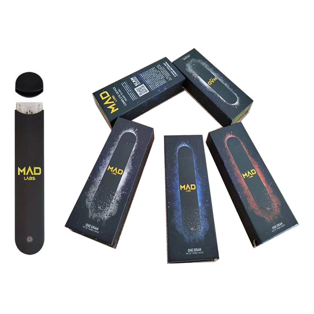 Wholesale/Supplier Empty Mad Labs Diposable Vape Pen Pod DAB Wax 1000mg 1ml 1.0ml 1 Gram Ceramic Coil CB. D Th. C Delt. a 8 D8 Extracts Rechargeable Pod