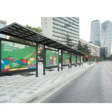 Professional Outdoor Furniture Bus Stop Shelter Design