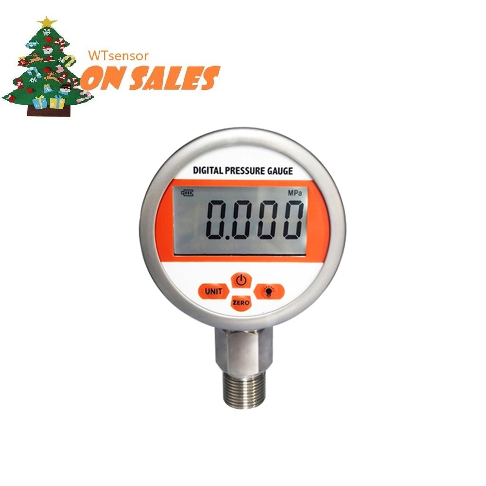 High Precision Air Oil Gas Water Digital Pressure Gauge PCM580