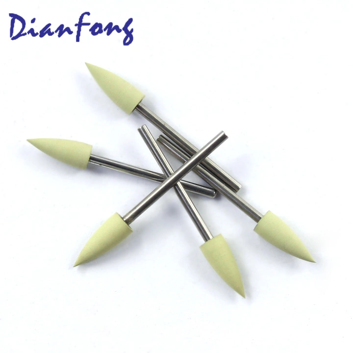 R209f (ISO 658 104 243 514 060) 6mm Yellow Fine Grit Dental Laboratory Products Dental Lab Polishing Burr