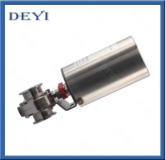 Stainless Steel Sanitary Aluminum Actuator Butterfly Valve (DY-V022)