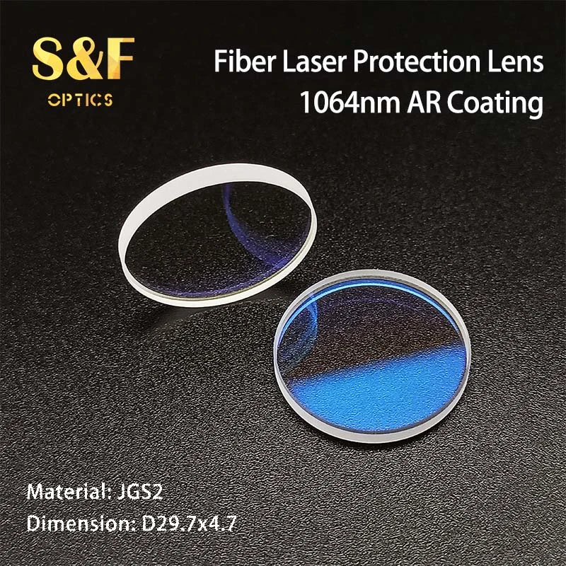 S&F Optical Jgs2 Protective Lens Ar Coated D29.7X4.7mm Protection Windows for Fiber Laser Application