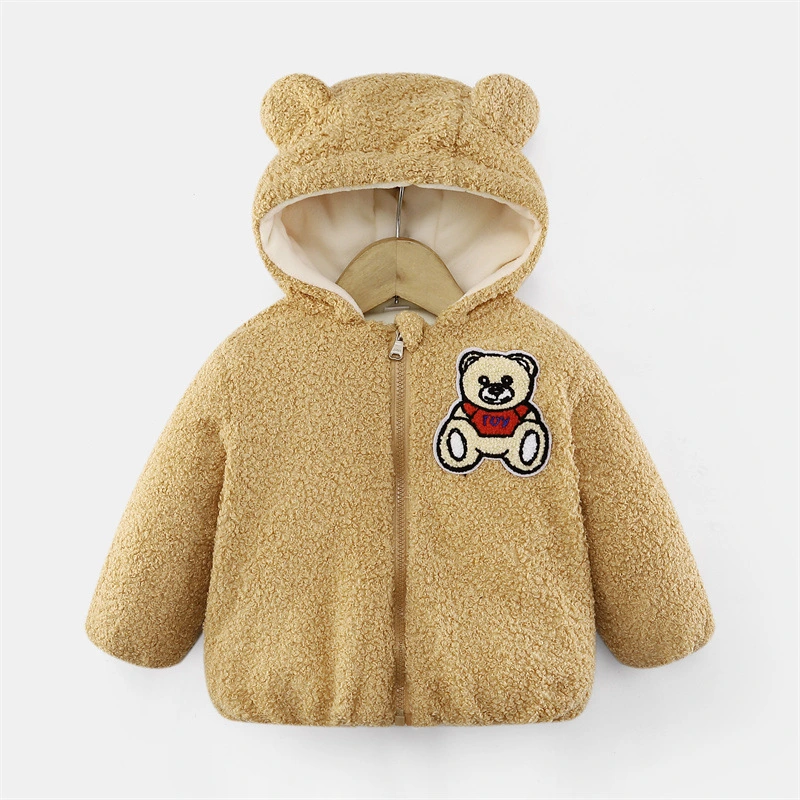 Winter Latest Cartoon Bear Warm Children's Fleece Cotton Coat Thickened