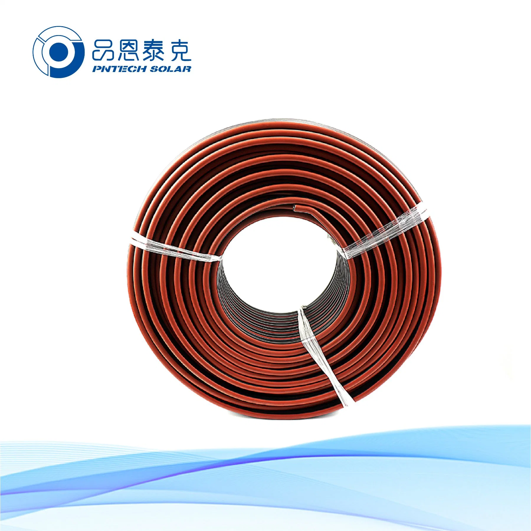 Strong Insulation Pntech DC Double Core Solar Cable Price PV1-F 2X6.0mm2 Cable for Solar Panels