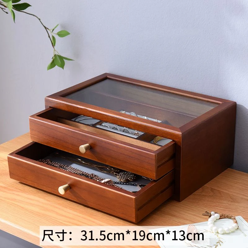 Wood Jewelry Box Hollow Jewelry Box Household Wooden Cabinet Jewelry Handmade Humidity Cigar Boxes Case Wholesale/Supplier Storage Custom Spanish Cedar Cigar Box Case