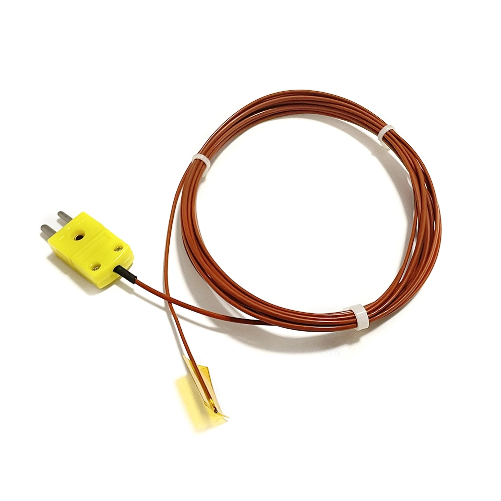 Customized Ntc Probe Temperature Surface Mount Thermistor Sensor 10K 100K with K Type Connector