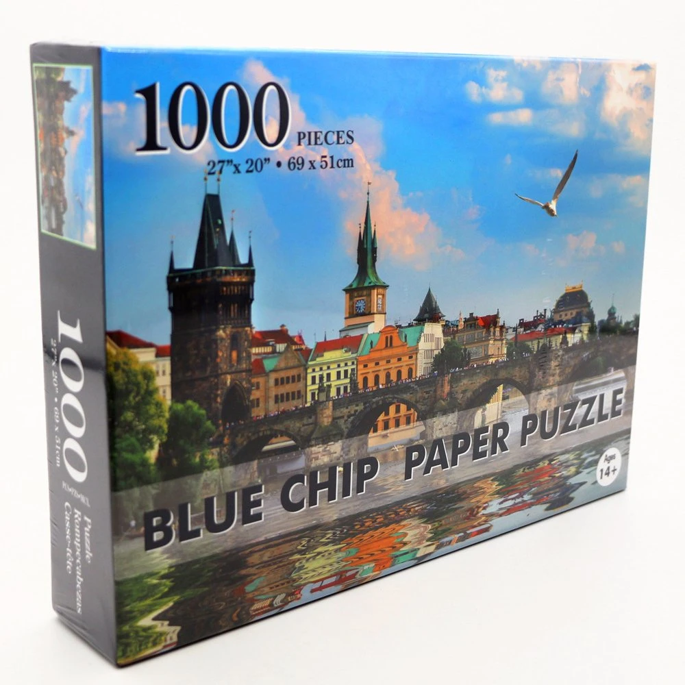 1000PCS Top Quality Blue Card Paper Puzzle