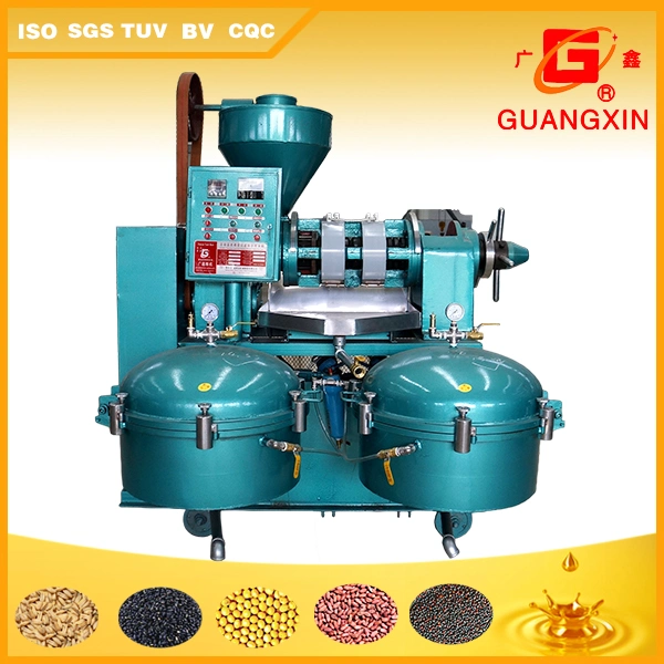 Combined Spiral Oil Press Yzlxq10 (95) Sunflower Seeds Oil Making Machine Africa