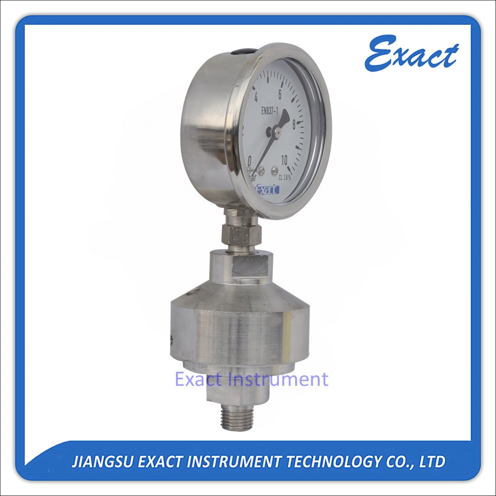 Sanitary Diaphragm Seal Pressure Gauge Dairy Food Pressure Gauge-All Stainless