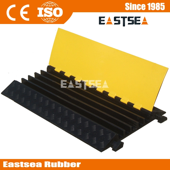 Heavy Duty Rubber 5 Channel Floor Cable Cover