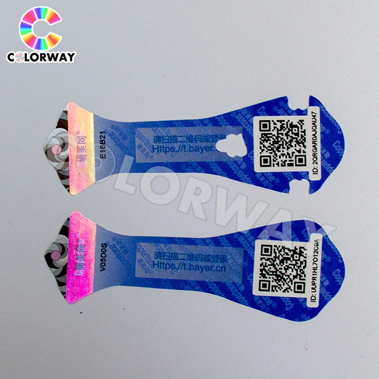 Anti-Fake Label Pinting Custom Temper Proof Hologram Stickers