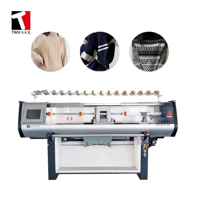 Uesd Machinery Flat Knitting Machine for Polo Collar with Direct Double System Second-Hand Machine