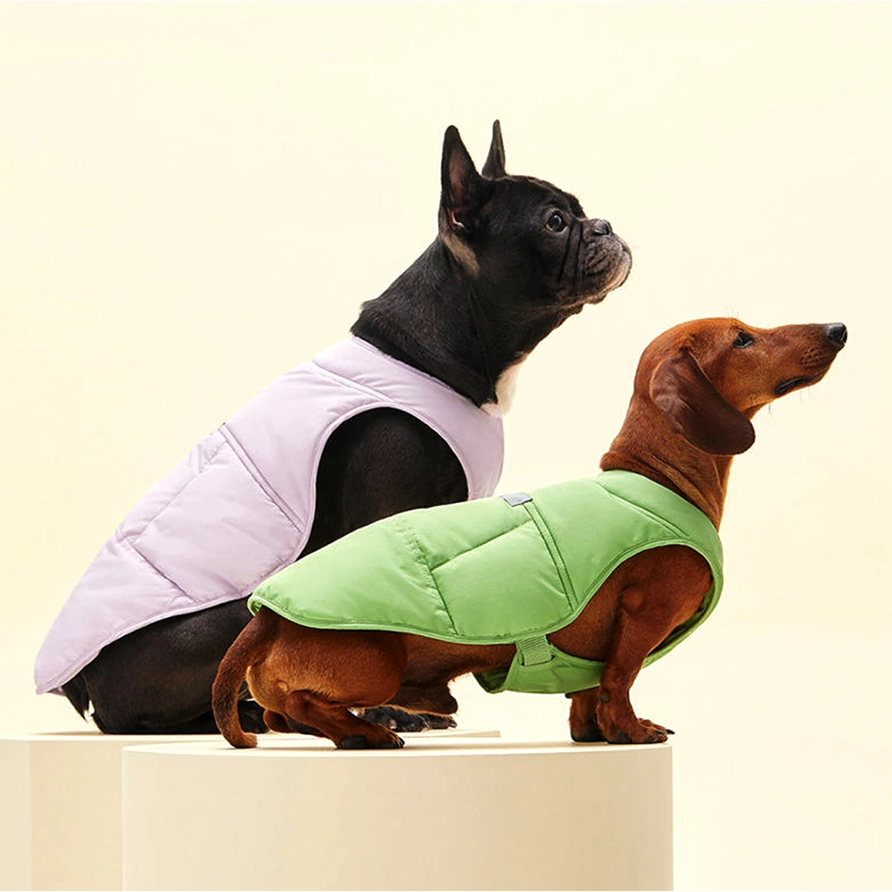 Custom New Design Pet Products Waterproof Breathable Pet Dog Clothing Reflective Winter Lightweight Warm Pet Clothing for Small Medium Dogs