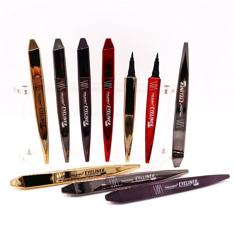 Tlm Private Label Makeup Pencil Eyeliners 24h Long Lasting High Pigment Eyeliner Waterproof Pen Easy Black Liquid Eyeliner