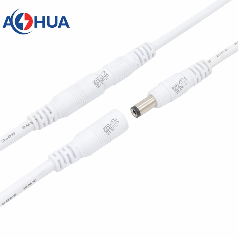 M11 DC Conector hembra macho rápido 5.5*5.5*2,5 mm de 2,1 mm Tipo de alimentación de señal de baja corriente Pre-Wireplug con Cabl para vídeo y audio equipo de Monitor de seguridad CCTV