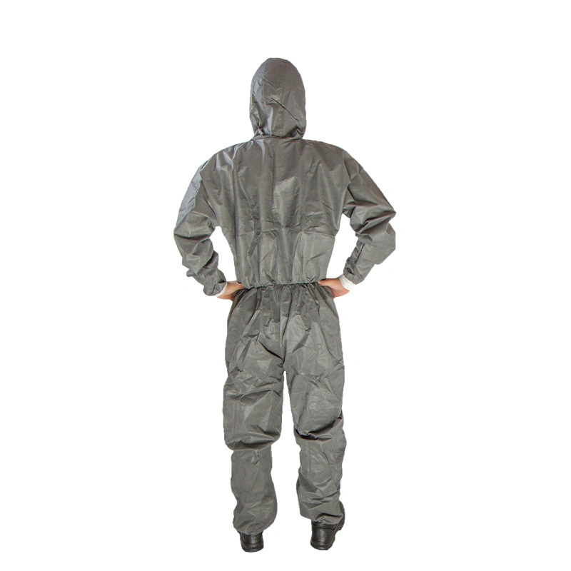 Fashionable New Product Blue/Grey Hooded Protective Clothing for Workshop