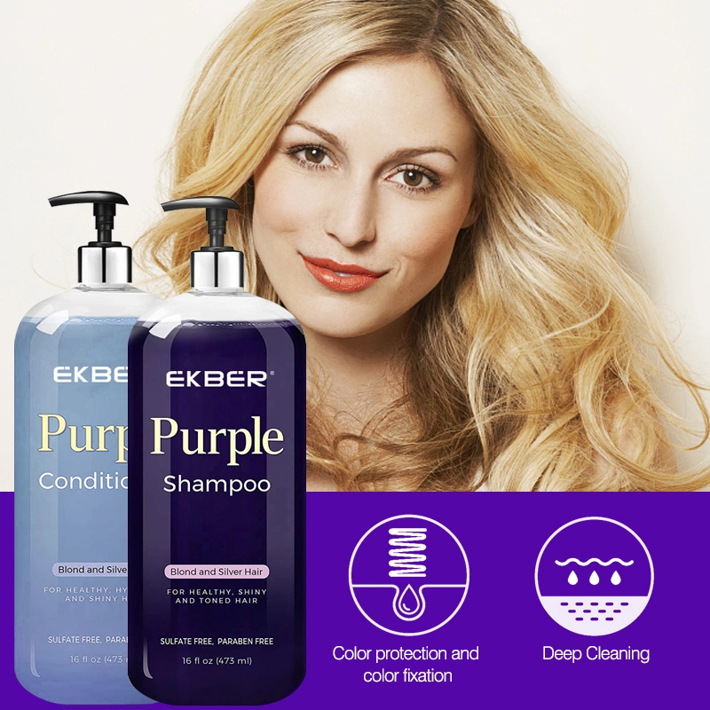 Purple Shampoo and Conditioner Anti Dandruff Products Hair Treatment Purple Grape Shampoo Hair Conditioner