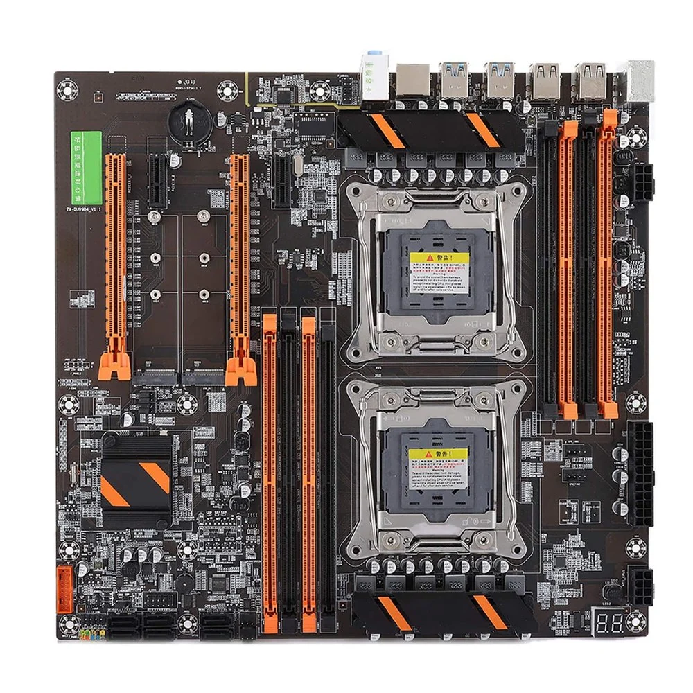 Placa mãe ATX X99 de alta qualidade Dual E5 LGA2011-3 placa mãe para jogos 256g DDR4 de canal duplo com PCIe M.2 SATA M.2