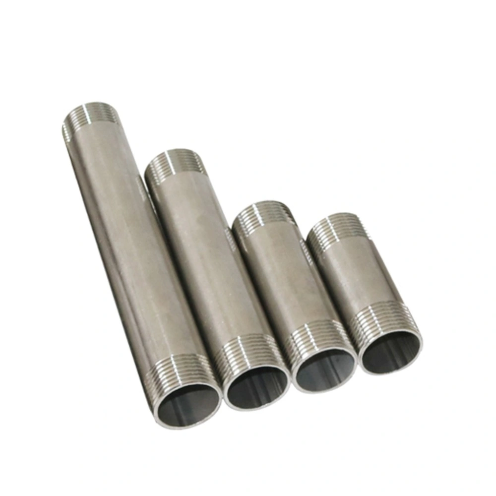 8/10/15/20cm 1" Male Thread Double Head 304 Stainless Steel Tube