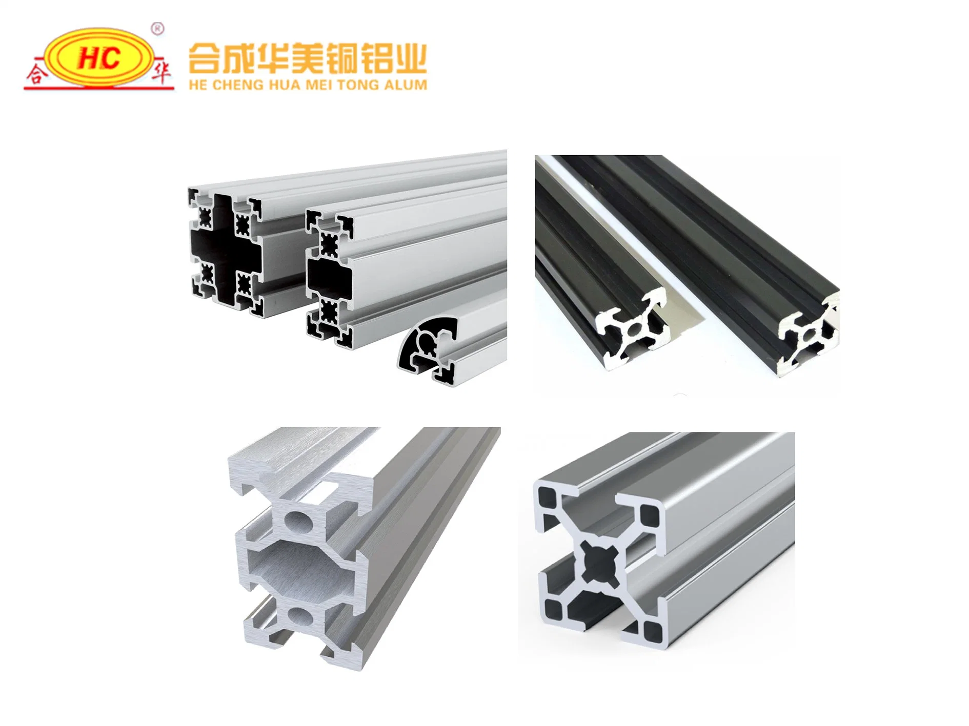 Aluminium Alloy T-Slot V-Slot Profile Machinery Parts for Machines and Shelf