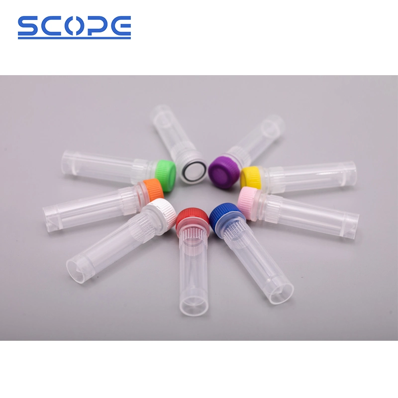 Laboratory Disposable Consumable 0.5ml 1.5ml 2.0ml Screw Cap Micro Tube