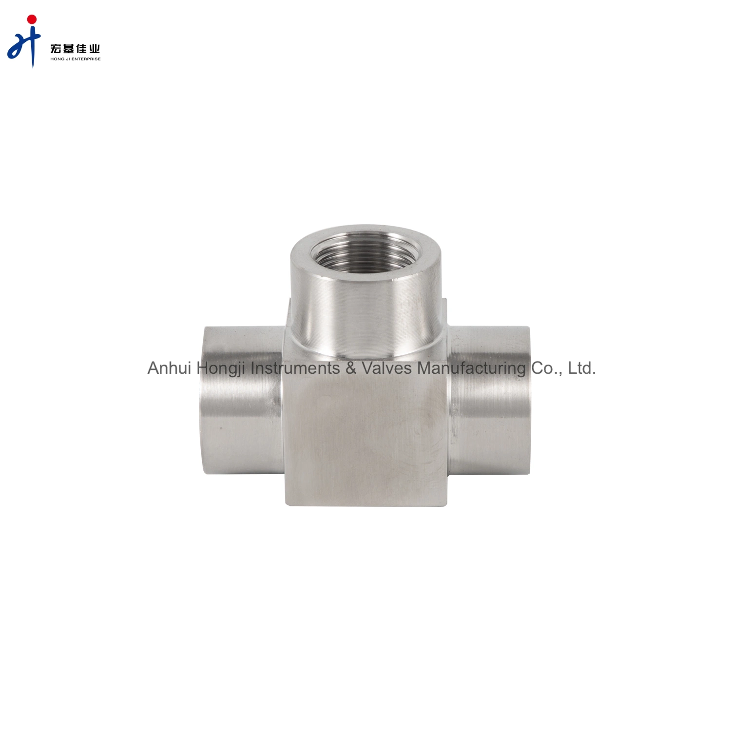 SS304 Tee-Thread Type Tube Union 1/2inch NPT Stainless Steel Pipe Fitting