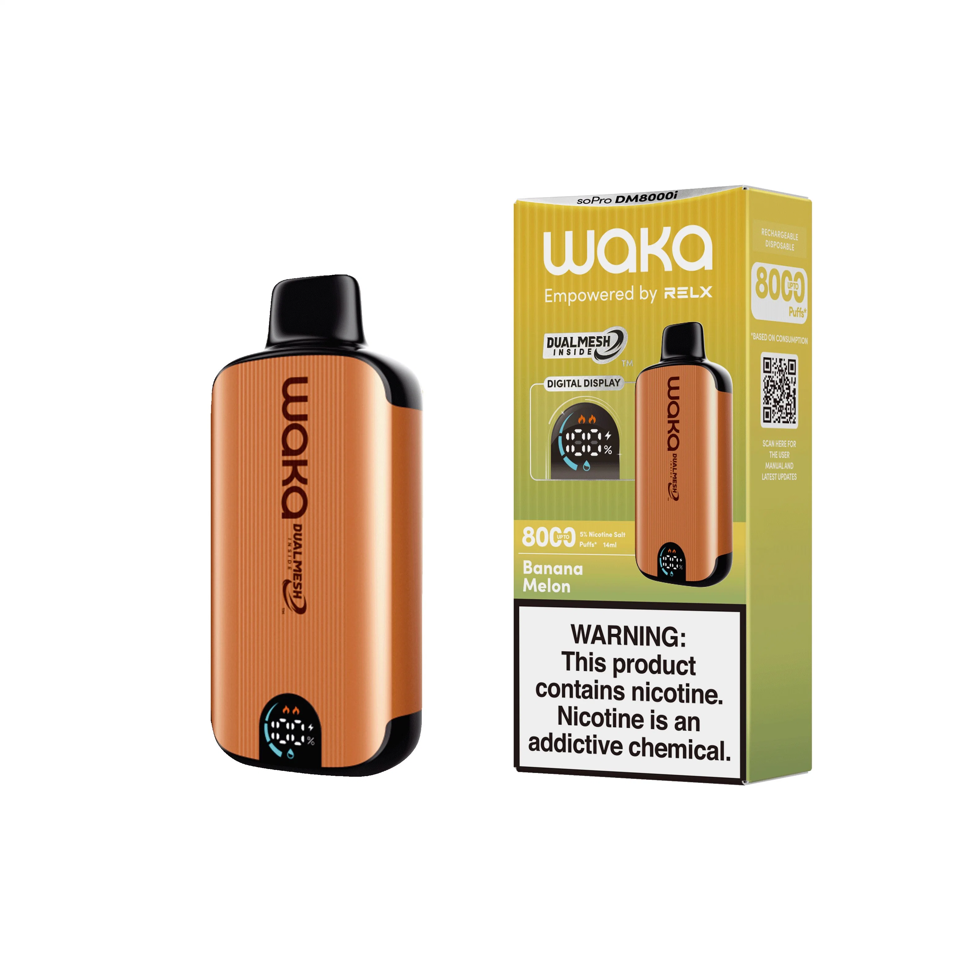 Vapes Waka PA10000 Wape descartável Vape Waka 8000 mais vendido Puffs