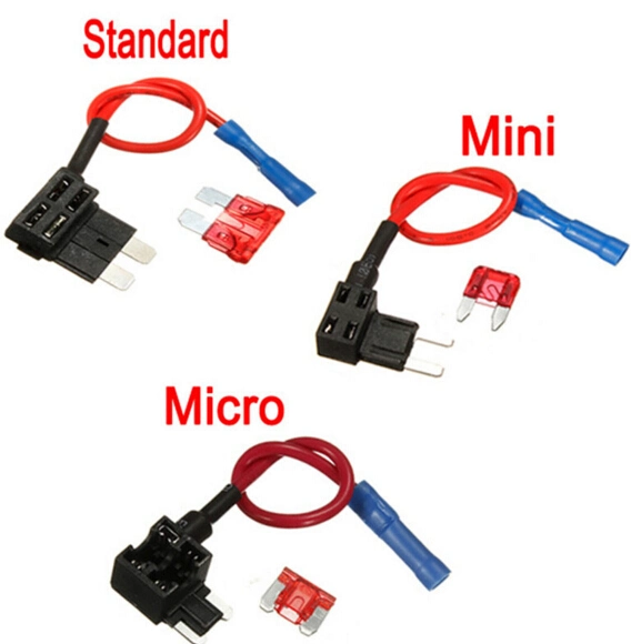 Epauto 12V Car Add-a-Circuit Fuse Tap Adapter Mini ATM Apm Blade Fuse Holder/Fuse Base/Protectors