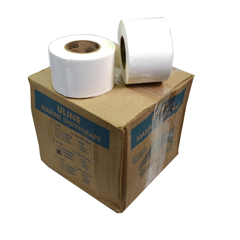 Factory Manufacturer White 4" X 108' Heat Shrink Tape Shrink Wrap Tape - 9 Mil Heat Shrink Tape