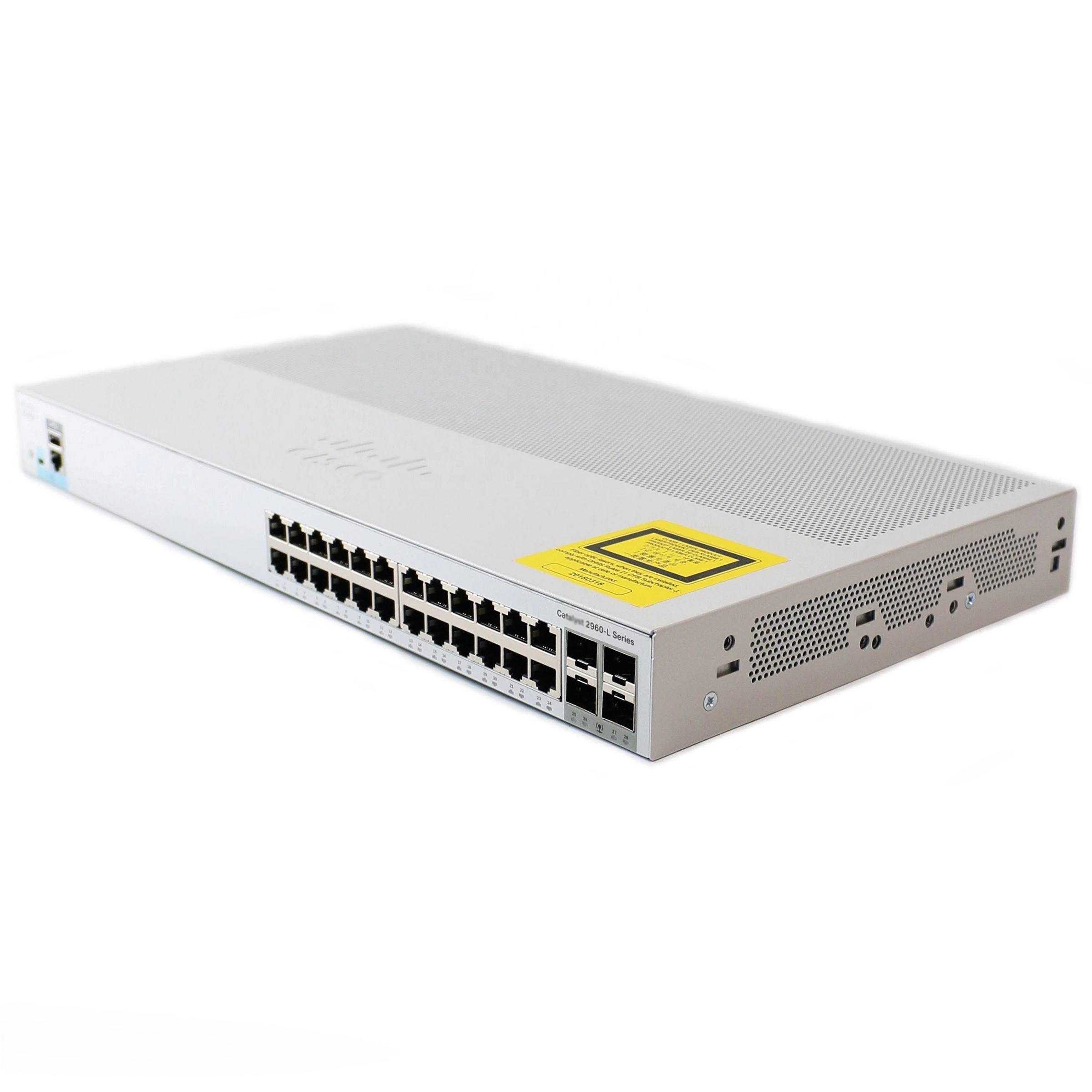 Cisco WS-C2960L-24TQ-Ll Red Ethernet Switch Ethernet de 24 puertos.