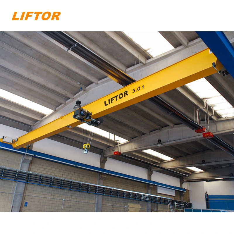 Liftor Indoor Travelling The Single Girder Overhead Cranes with Hoists