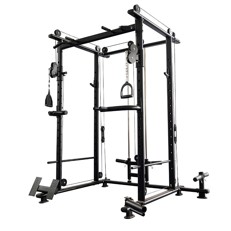 Comerciais multifuncional equipamento de Ginásio Fitness Equipment Força Gaiola Alimentação Rack Cabeçudas Smith Machine Multi Formador funcional adequado para o exercício