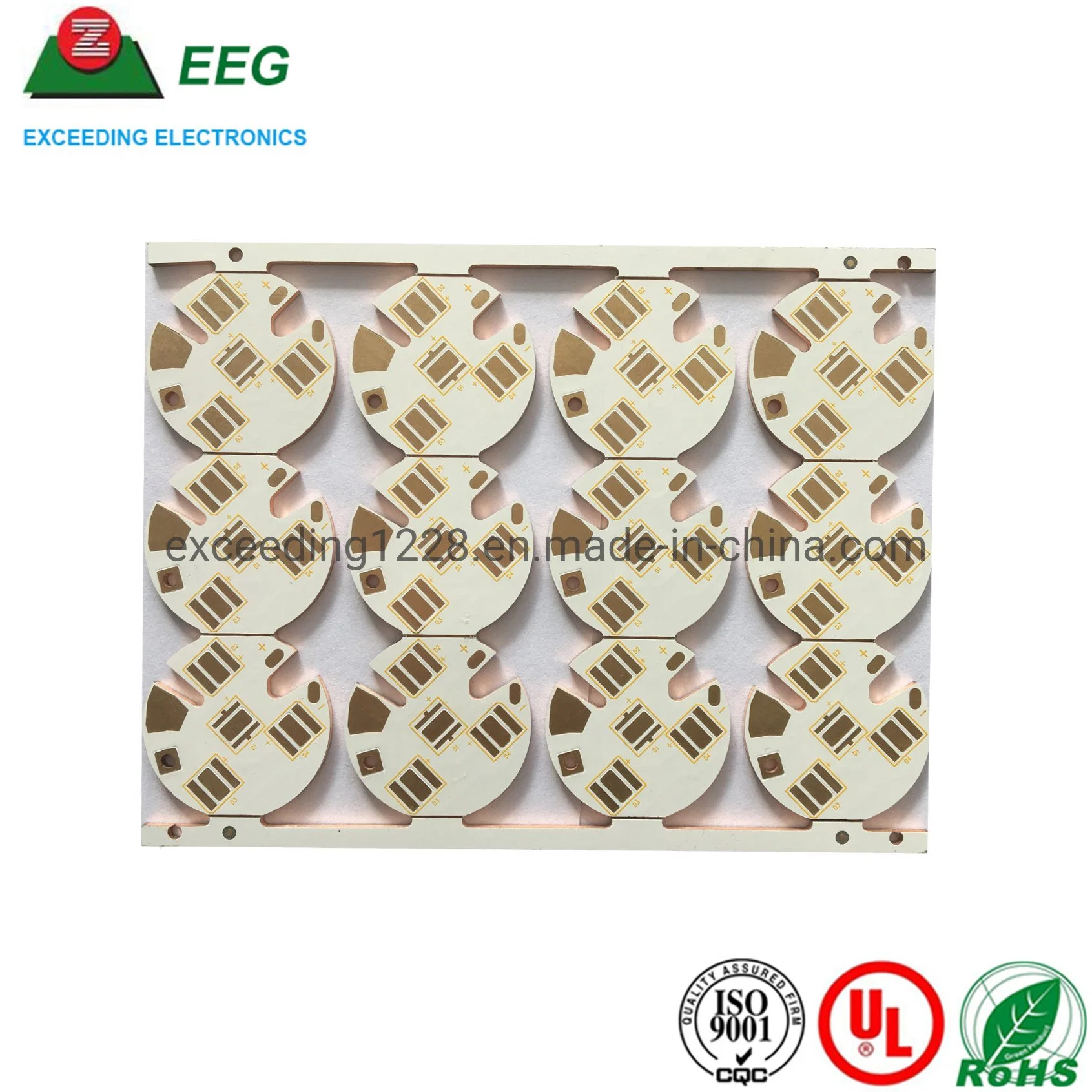 PCB de aluminio de doble cara de placa de PCB de LED de alta calidad