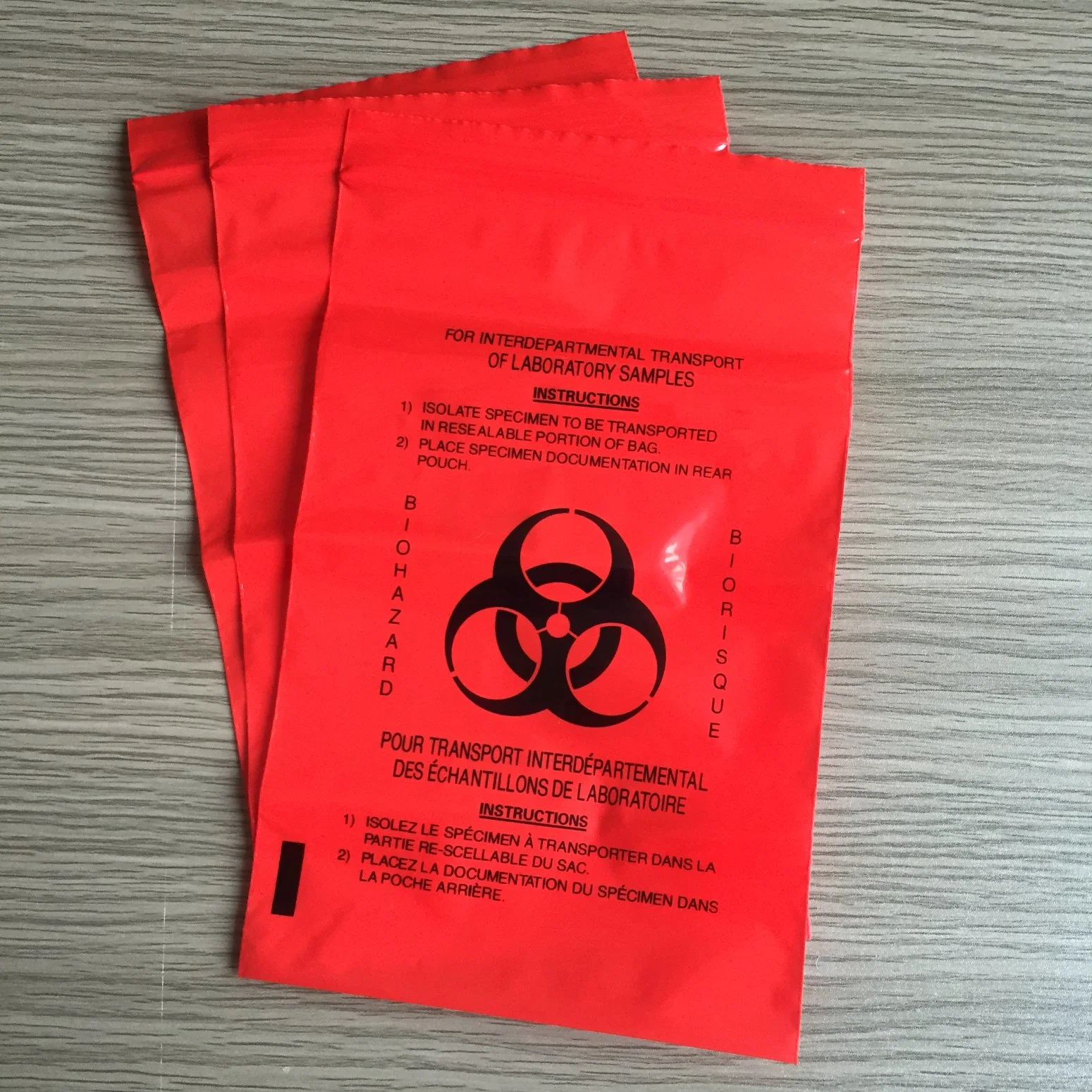 Medical Packing Ziplock Sealing Plastic Lab Pathology Biohazard Specimen Transport Ba