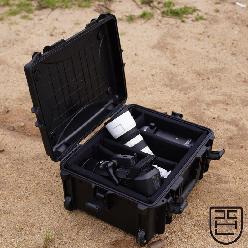 Hard Kamera-Case, Wasserdichte Rollen Kunststoff-Schutzhülle für Fotografie