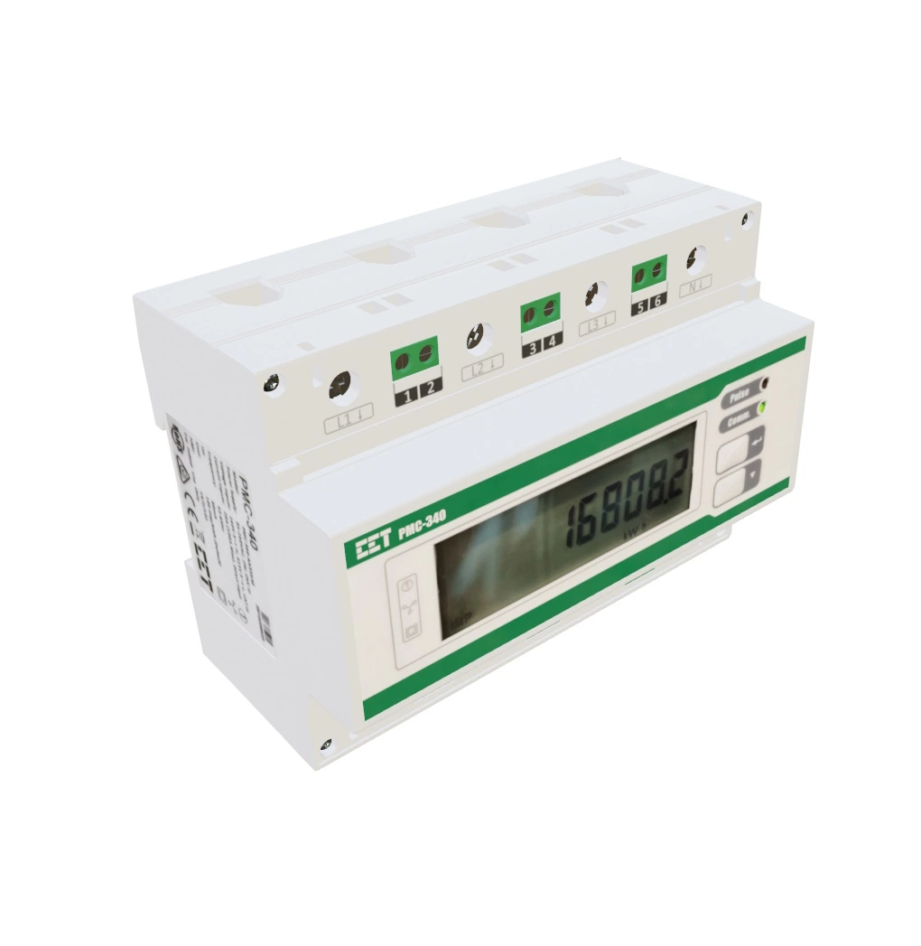 PMC-340 35mm DIN Rail Self-Powered Three-Phase 100A Direct Input Multifunction Energy Meter