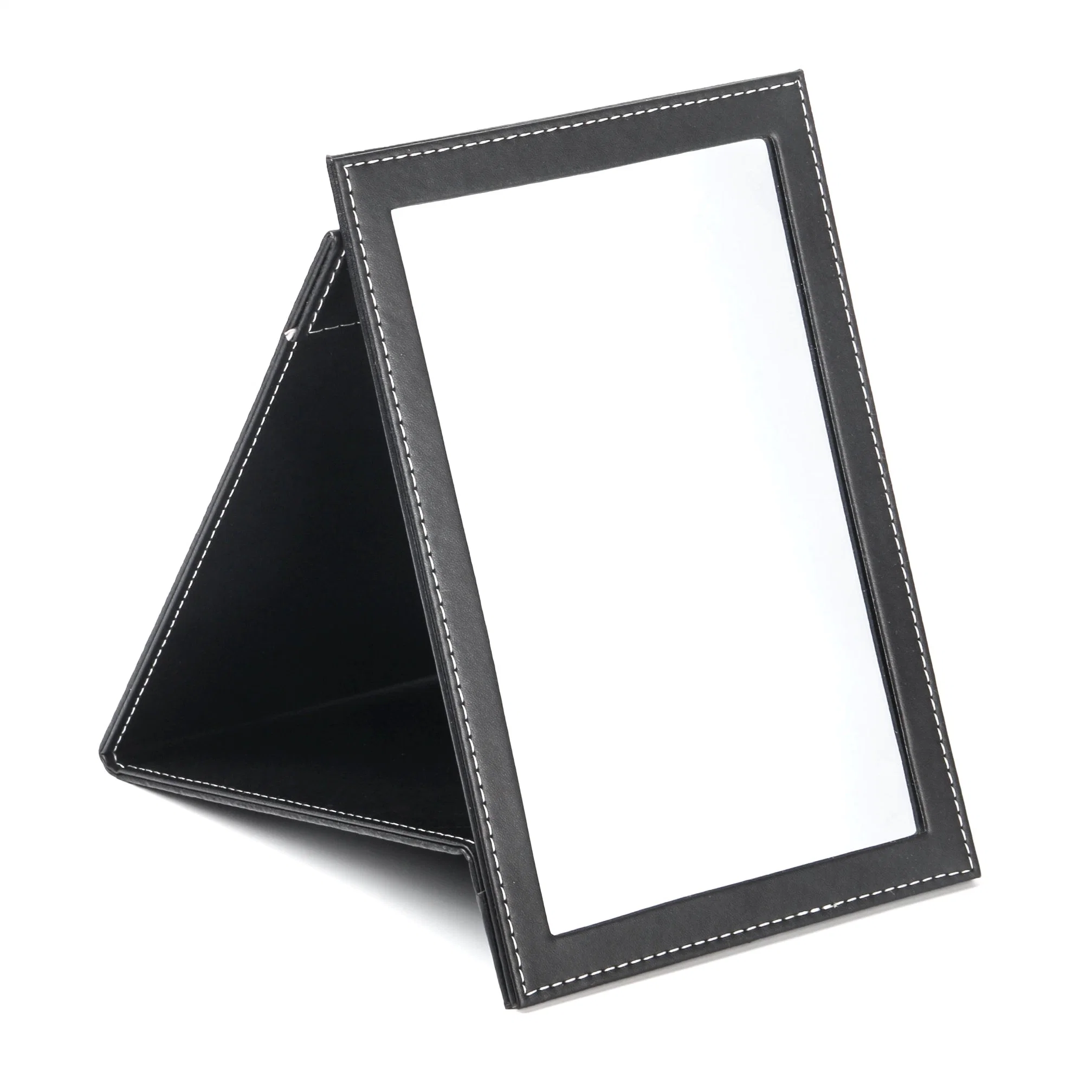 New Folding Desktop Portable PU Leather Makeup Student Dormitory Desktop Vanity Mirror