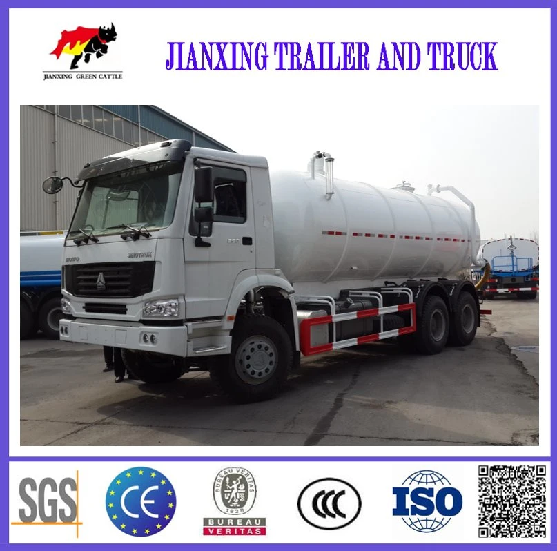 Sino HOWO Sewage Suction Truck 6X4 Waste Water Fecal-Sewage