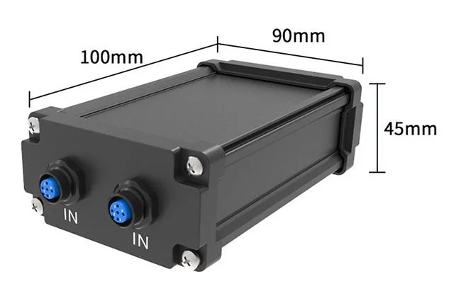 Schwarze Wasserdichte Gehäuse Box Elektronische Instrumentengehäuse Abzweigdosen