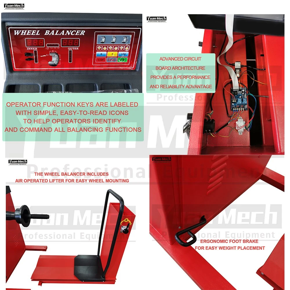 Equilibragem de roda utilizado equipamento de reparação de pneus de caminhão para garagem