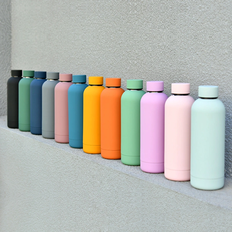 Waterdrop Gv036 Colorful Painting Matte Finished Stainless Steel Double Walled Drinking Portable Water Bottle Wholesale/Supplier Water Bottles