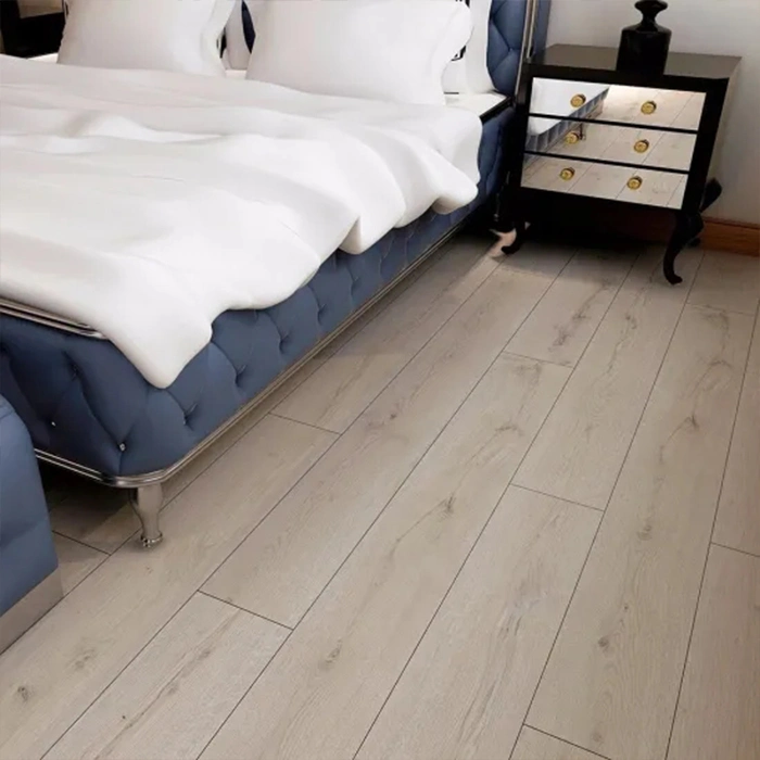 8 mm Carrelage de sol en vinyle Lvt étanche de luxe, revêtement de sol hybride en plastique Spc.