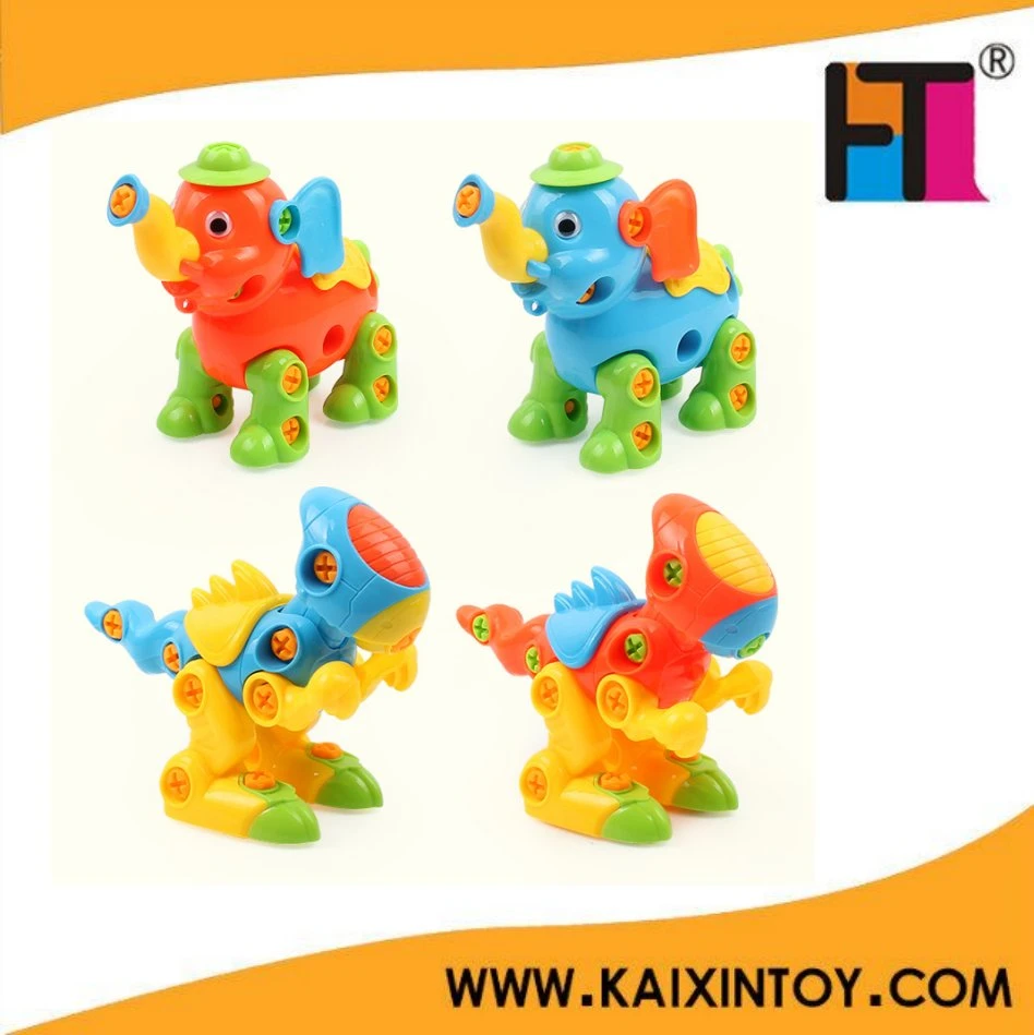 Education Children Plastic Elephant Cartoon Toy DIY Toy with En71 (10222098)