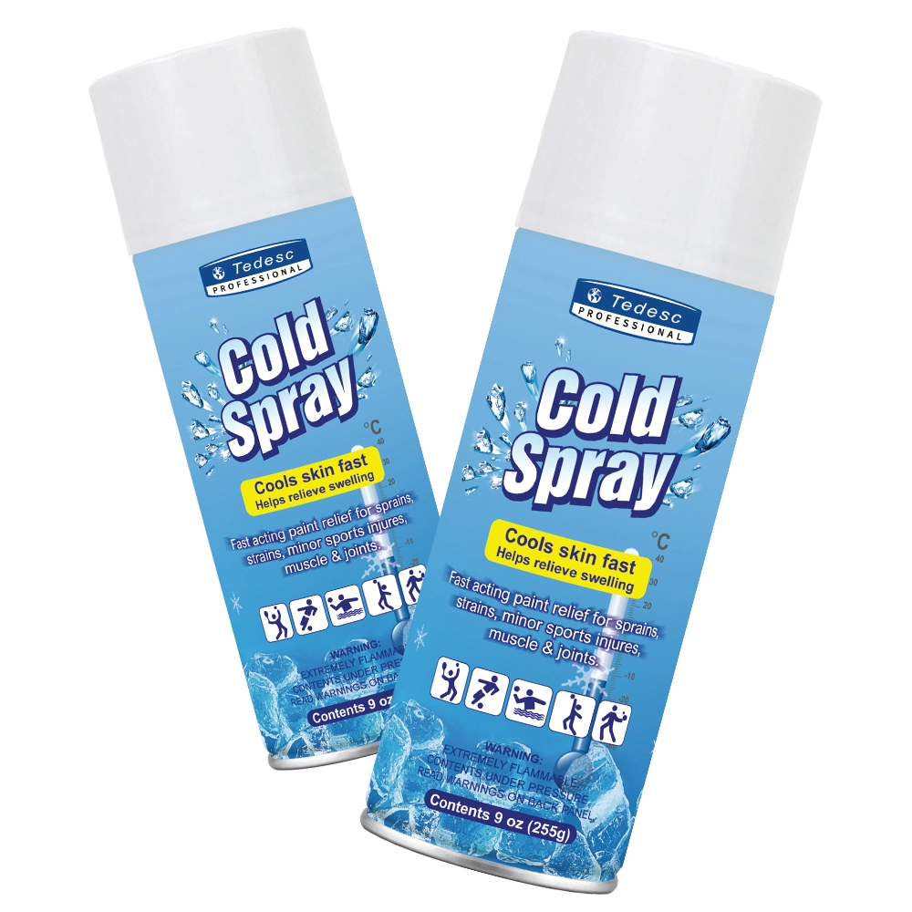 Pain Relief Sports Sport Freeze Cold Coolant Spray Aerosol Freezes Instantly for Strains/Sprains/Bruises