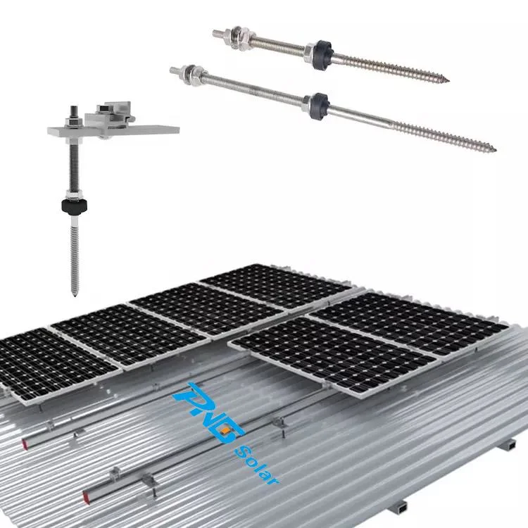 Complete Solar Roof Mounting Brackets Rail for Flat Panel Mount 10kw 100kw Solar System