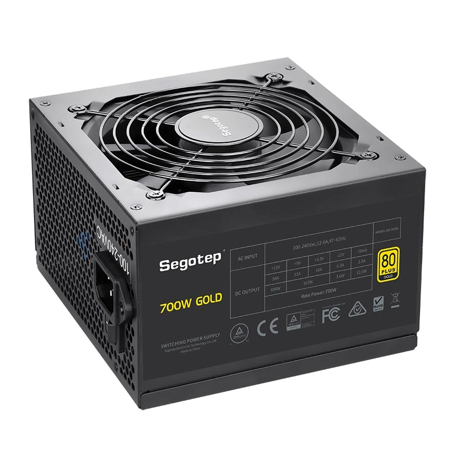 Compact ATX Size, Fdb Premium Fan, Full Japanese Capacitors, High-Performance Compoents, 700 Watt 80 Plus Gold Certified Fully Modular Power Supply