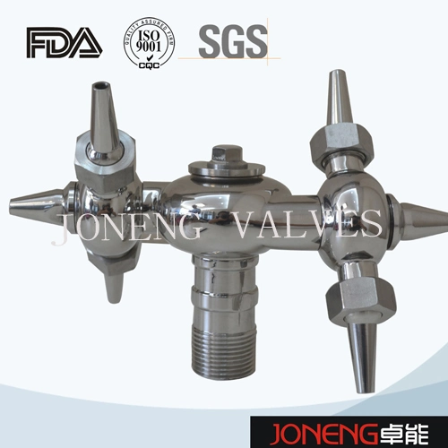 Stainless Steel Sanitary Fittings Spray Cleaning Ball 316D Ox Horn Thread BSPT