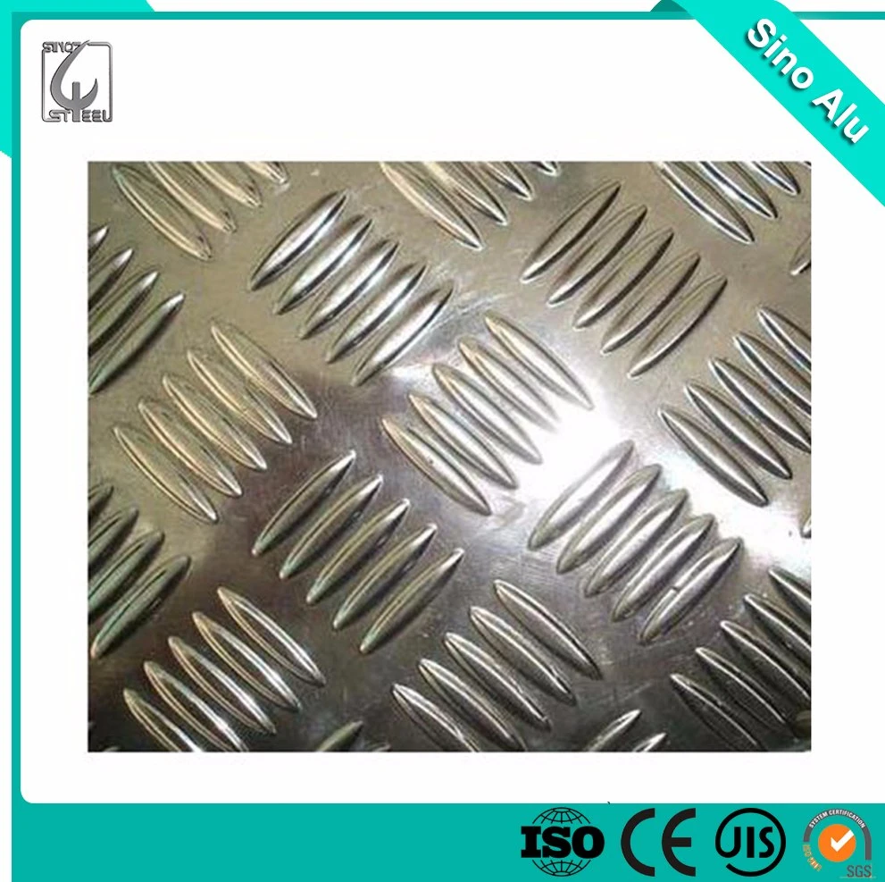 Aluminum Sheet A5754 H114 Five Bars Tread Plate Embossed