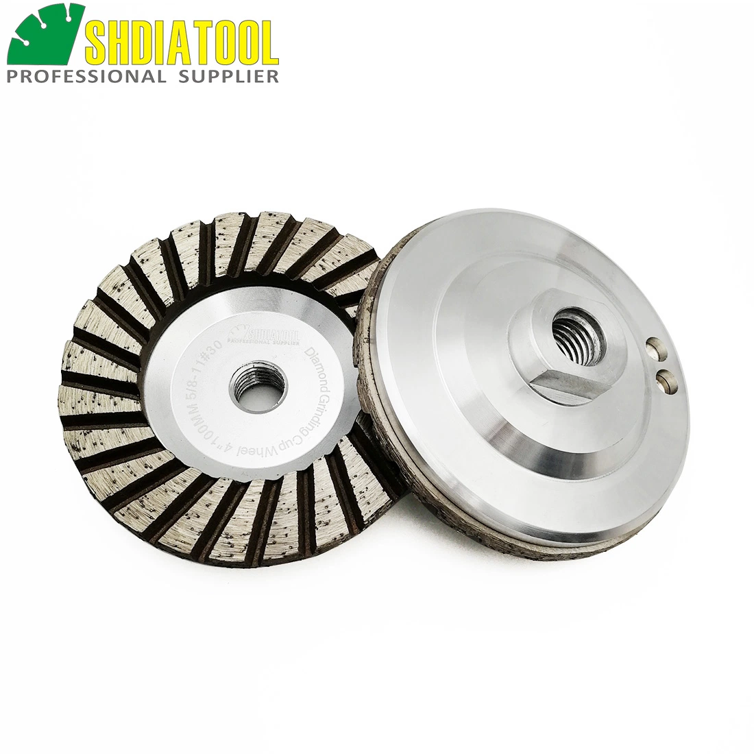 Dia 4"/100mm M14 #30 Aluminum Based Diamond Grinding Cup Wheel